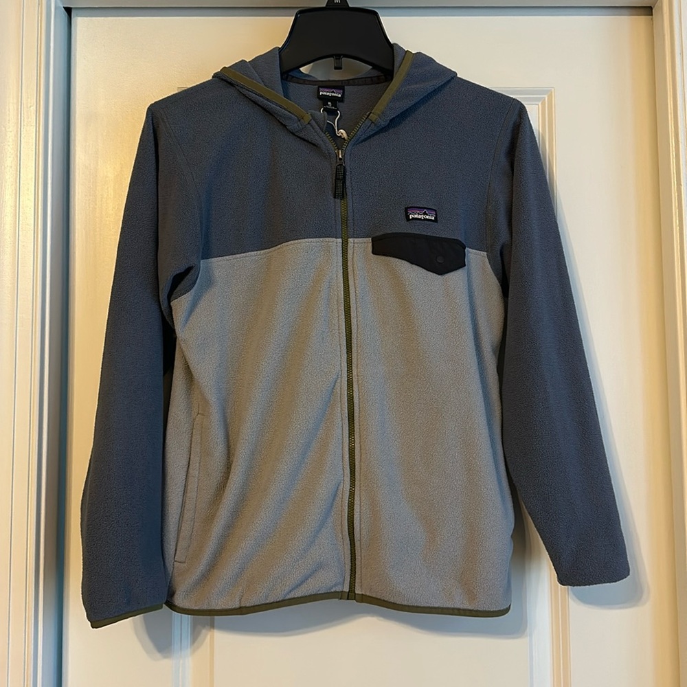 Patagonia boys fleece zip up jacket size XL